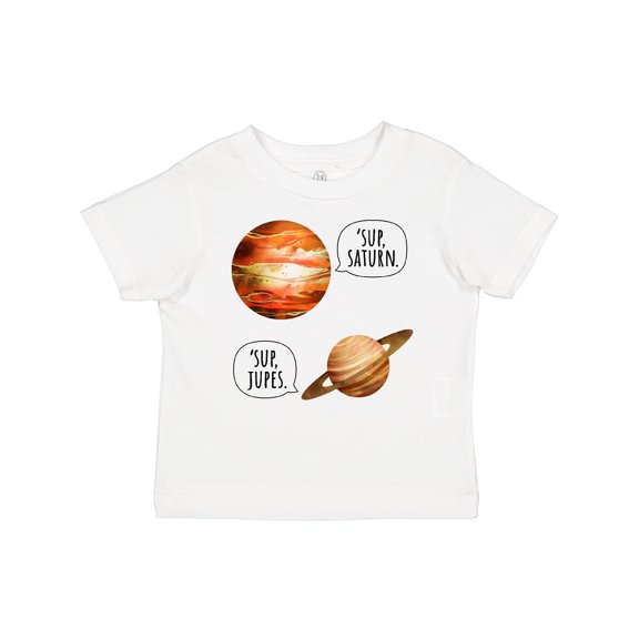 Inktastic Jupiter and Saturn Space Humor "Sup Saturn", "Sup Jupes" Boys or Girls Baby T-Shirt