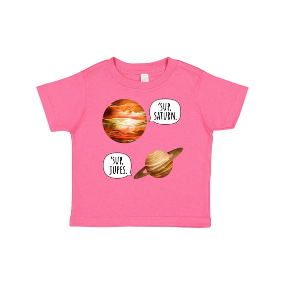 Inktastic Jupiter and Saturn Space Humor "Sup Saturn", "Sup Jupes" Boys or Girls Baby T-Shirt