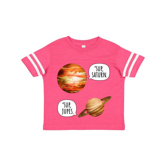 Inktastic Jupiter and Saturn Space Humor "Sup Saturn", "Sup Jupes" Boys or Girls Toddler T-Shirt