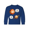 thumbnail image 1 of Inktastic Jupiter and Saturn Space Humor "sup Saturn", "sup Jupes" Long Sleeve Youth T-Shirt, 1 of 5