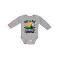 thumbnail image 1 of Inktastic Just a Girl Who Loves Camping Girls Long Sleeve Baby Bodysuit, 1 of 5