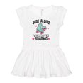 thumbnail image 1 of Inktastic Just A Girl Who Loves Skating Girls Baby Dress, 1 of 5