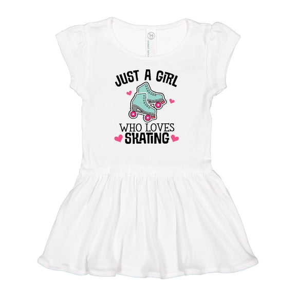 Inktastic Just A Girl Who Loves Skating Girls Baby Dress