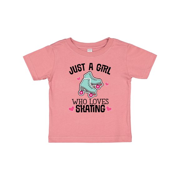 Inktastic Just A Girl Who Loves Skating Girls Baby T-Shirt