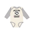 thumbnail image 1 of Inktastic Just A Girl Who Loves Soccer Girls Long Sleeve Baby Bodysuit, 1 of 5