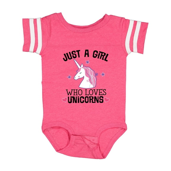 Inktastic Just A Girl Who Loves Unicorns Girls Baby Bodysuit
