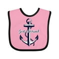 thumbnail image 1 of Inktastic Just Arrived Anchor Boys or Girls Baby Bib, 1 of 4