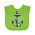 thumbnail image 1 of Inktastic Just Arrived Anchor Boys or Girls Baby Bib, 1 of 4
