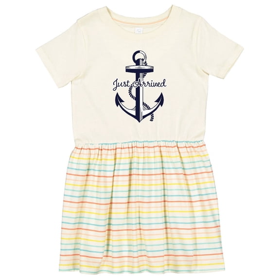 Inktastic Just Arrived Anchor Girls Toddler Dress
