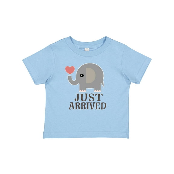 Inktastic Just Arrived Baby Elephant Boys or Girls Baby T-Shirt