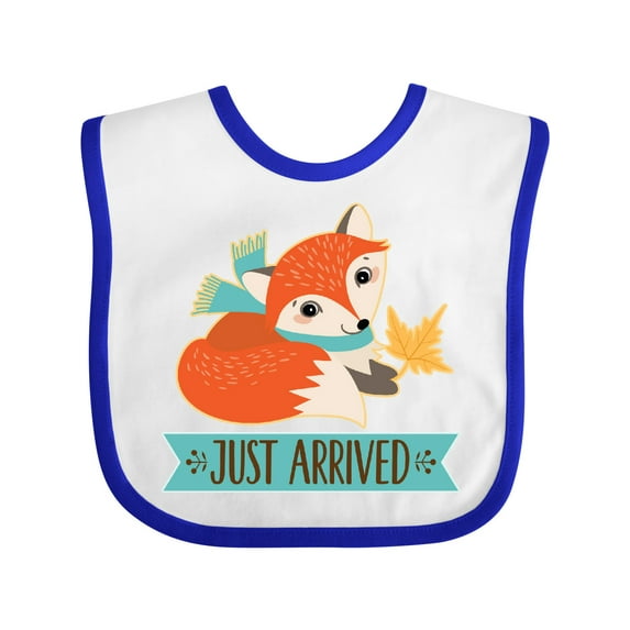 Inktastic Just Arrived Fox New Baby Boys or Girls Baby Bib