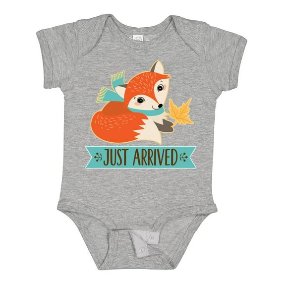 Inktastic Just Arrived Fox New Baby Boys or Girls Baby Bodysuit