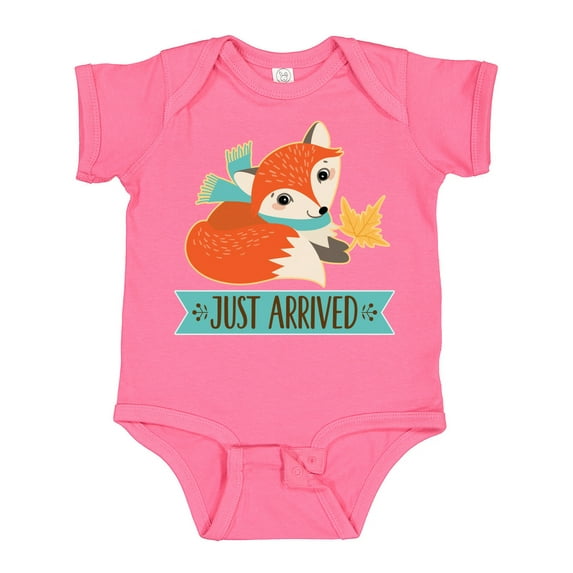 Inktastic Just Arrived Fox New Baby Boys or Girls Baby Bodysuit