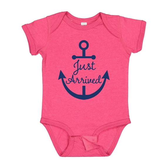 Inktastic Just Arrived Nautical Anchor Boys or Girls Baby Bodysuit