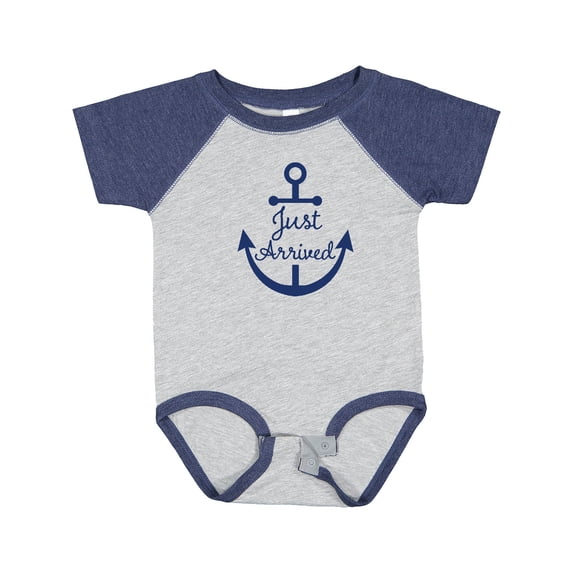 Inktastic Just Arrived Nautical Anchor Boys or Girls Baby Bodysuit