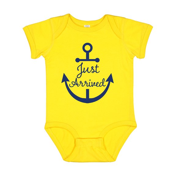 Inktastic Just Arrived Nautical Anchor Boys or Girls Baby Bodysuit