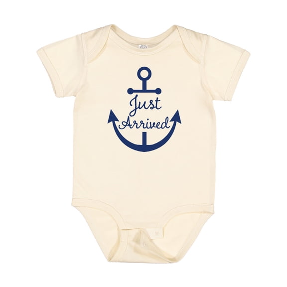 Inktastic Just Arrived Nautical Anchor Boys or Girls Baby Bodysuit