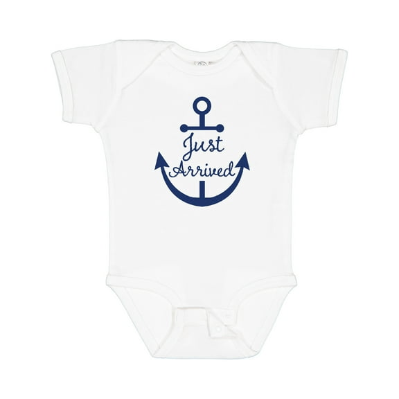 Inktastic Just Arrived Nautical Anchor Boys or Girls Baby Bodysuit