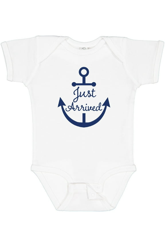 Just Arrived Nautical Anchor Boys or Girls Baby Bodysuit