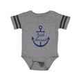 thumbnail image 1 of Inktastic Just Arrived Nautical Anchor Boys or Girls Baby Bodysuit, 1 of 4