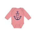 thumbnail image 1 of Inktastic Just Arrived Nautical Anchor Boys or Girls Long Sleeve Baby Bodysuit, 1 of 5