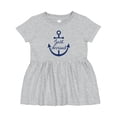 thumbnail image 1 of Inktastic Just Arrived Nautical Anchor Girls Baby Dress, 1 of 5