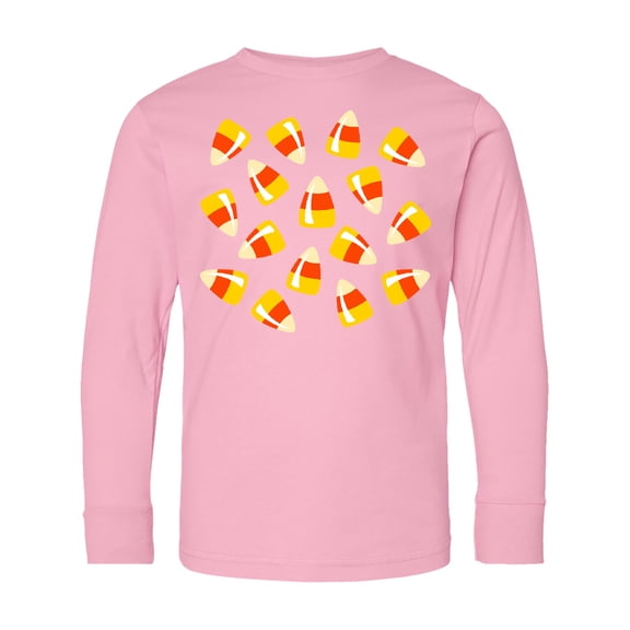 Inktastic Just Candy Corn Long Sleeve Youth T-Shirt