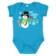 thumbnail image 1 of Inktastic Just Chillin' This Christmas Fun Snowman in Top Hat Boys or Girls Baby Bodysuit, 1 of 5