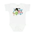 thumbnail image 1 of Inktastic Just Chillin' This Christmas Fun Snowman in Top Hat Boys or Girls Baby Bodysuit, 1 of 5