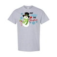 thumbnail image 1 of Inktastic Just Chillin' This Christmas Fun Snowman in Top Hat T-Shirt, 1 of 5