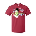 thumbnail image 1 of Inktastic Just Chillin' This Christmas Fun Snowman in Top Hat T-Shirt, 1 of 5