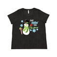 thumbnail image 1 of Inktastic Just Chillin' This Christmas Fun Snowman in Top Hat Women's Plus Size T-Shirt, 1 of 5