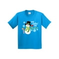 thumbnail image 1 of Inktastic Just Chillin' This Christmas Fun Snowman in Top Hat Youth T-Shirt, 1 of 5