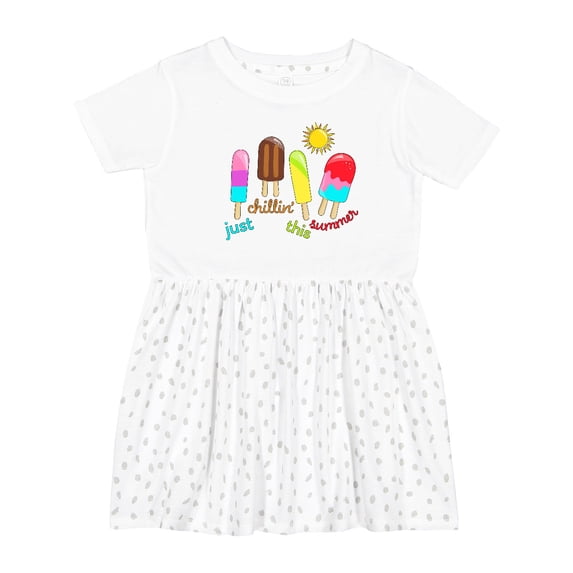 Inktastic Just Chillin This Summer Popsicles Girls Toddler Dress