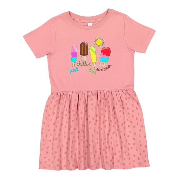 Inktastic Just Chillin This Summer Popsicles Girls Toddler Dress