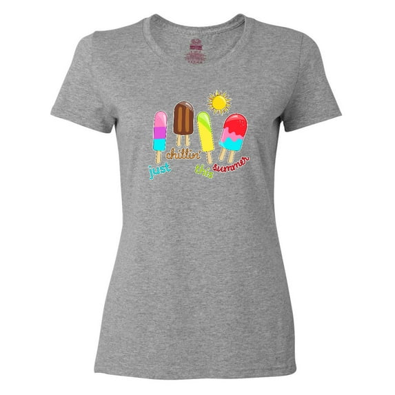 Inktastic Just Chillin This Summer- Popsicles Women's T-Shirt