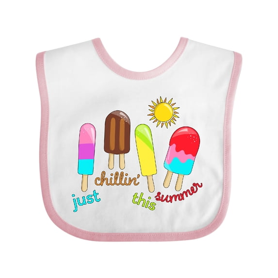 Inktastic Just Chillin This Summer- popsicles Boys or Girls Baby Bib