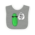 thumbnail image 1 of Inktastic Just Dill with It Chill Dill Pickle in Sunglasses Boys or Girls Baby Bib, 1 of 4