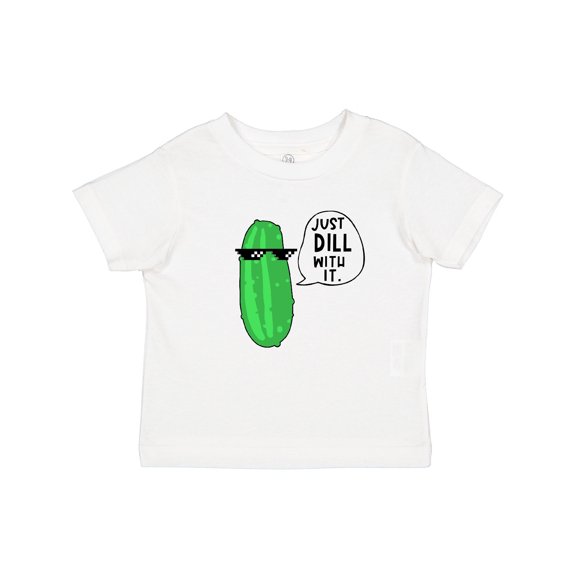 Inktastic Just Dill with It Chill Dill Pickle in Sunglasses Boys or Girls Baby T-Shirt