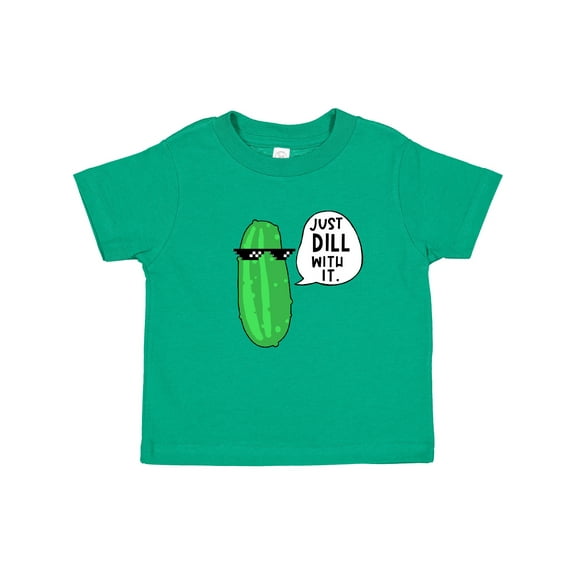 Inktastic Just Dill with It Chill Dill Pickle in Sunglasses Boys or Girls Baby T-Shirt