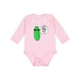 thumbnail image 1 of Inktastic Just Dill with It Chill Dill Pickle in Sunglasses Boys or Girls Long Sleeve Baby Bodysuit, 1 of 5