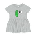 thumbnail image 1 of Inktastic Just Dill with It Chill Dill Pickle in Sunglasses Girls Baby Dress, 1 of 5