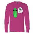 thumbnail image 1 of Inktastic Just Dill with It Chill Dill Pickle in Sunglasses Long Sleeve T-Shirt, 1 of 5
