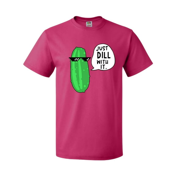 Inktastic Just Dill with It Chill Dill Pickle in Sunglasses T-Shirt