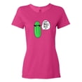 thumbnail image 1 of Inktastic Just Dill with It Chill Dill Pickle in Sunglasses Women's T-Shirt, 1 of 5