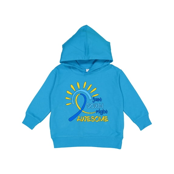 Inktastic Just Down Right Awesome Down Syndrome Awareness Ribbon Toddler Hoodie