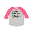 thumbnail image 1 of Inktastic Just Down Right Perfect Down Syndrome Awareness Ribbon Boys or Girls Toddler T-Shirt, 1 of 5