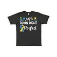 thumbnail image 1 of Inktastic Just Down Right Perfect Down Syndrome Awareness Ribbon T-Shirt, 1 of 5