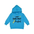 thumbnail image 1 of Inktastic Just Down Right Perfect Down Syndrome Awareness Ribbon Toddler Hoodie, 1 of 4
