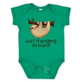 thumbnail image 1 of Inktastic Just Hanging Around with Cute Sloth Boys or Girls Baby Bodysuit, 1 of 5
